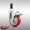 Service Caster 4 Inch 316SS Red Poly Swivel 1 Inch Expanding Stem Caster Lock Brake SCC SCC-SS316TTLEX20S414-PPUB-RED-1 - alternate 3